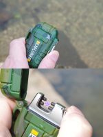 Waterproof usb plasma lighter double arc for outdoor camping sports lighter