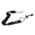 Elastic inch cm kayak canoe paddle leash safety boat fishing rod pole coiled lanyard cord