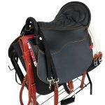 Horse riding saddle pad full set horseback riding accessories equipments genuine leather synthetic saddle real cowhide