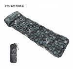 Outdoor sleeping pad camping inflatable mattress with pillows travel mat folding bed ultralight air cushion hiking