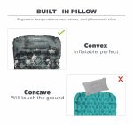 Outdoor sleeping pad camping inflatable mattress with pillows travel mat folding bed ultralight air cushion hiking