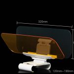 Eafc car sun visor hd anti sunlight dazzling goggle day night vision driving mirror uv fold
