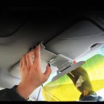 Eafc car sun visor hd anti sunlight dazzling goggle day night vision driving mirror uv fold