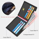 Bison denim genuine leather men belt wallet gift set business automatic belt card holder cow leather