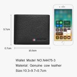 Bison denim genuine leather men belt wallet gift set business automatic belt card holder cow leather