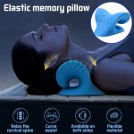 Cervical spine stretch gravity muscle relaxation traction neck stretcher shoulder massage pillow relieve pain spine correction