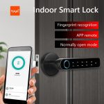 New tuya app remote electric biometric fingerprint smart door lock password lock electronic door lock with