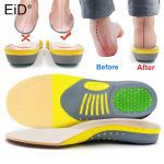 Premium orthotic gel insoles orthopedic flat foot health sole pad for shoes insert arch support pad
