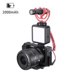 Ulanzi vl mini led video light dimmable vlog light with cold shoe mount mic built