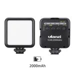 Ulanzi vl mini led video light dimmable vlog light with cold shoe mount mic built