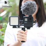 Ulanzi vl mini led video light dimmable vlog light with cold shoe mount mic built